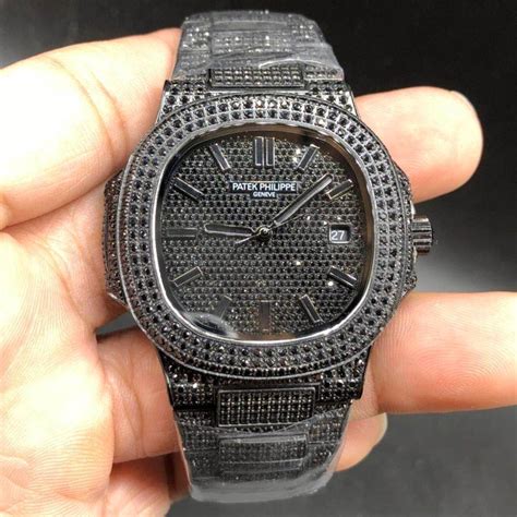 diamond black diamond patek philippe|patek philippe full diamond.